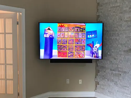 TV wall mounting installation by GTA TV Wall Mounting
