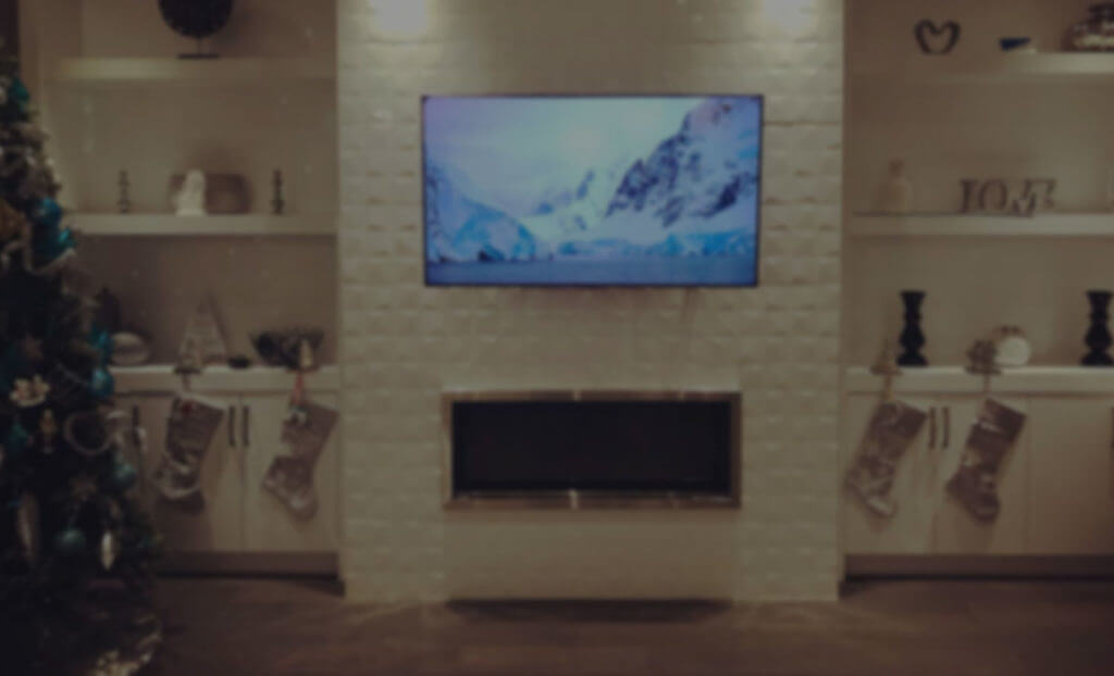Tv on wall